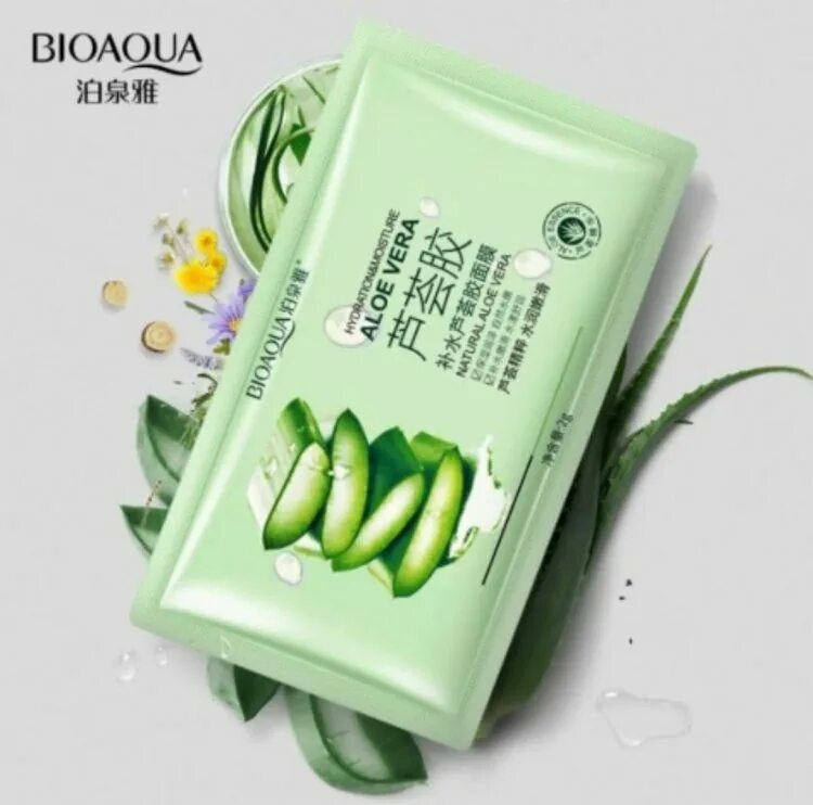 Маска aloe vera. Гель маска с алоэ BIOAQUA.