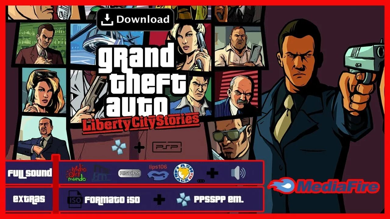 Gta psp iso. Liberty city stories radio psp.