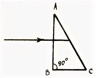 Ход лучей в призме задачи. Луч света падает на грань Призмы перпендикулярно. Луч падает на треугольную призму постройте дальнейший ход луча. Построить дальнейший ход луча в призме.