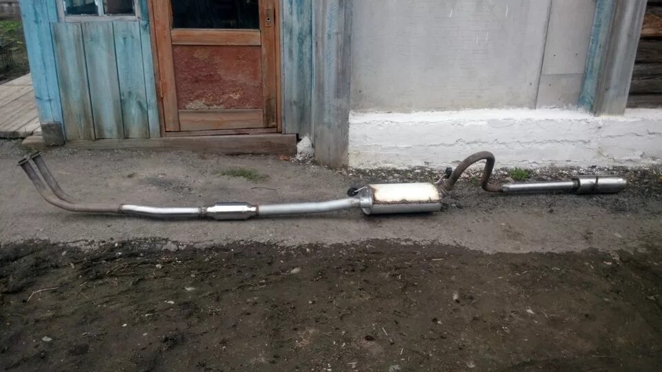 Выхлопная трасса на газ 3110 406 фото ГАЗ 3110 ВОЛГА Замена штатной выхлопной системы на нержавейку ГлушакоФФ на D