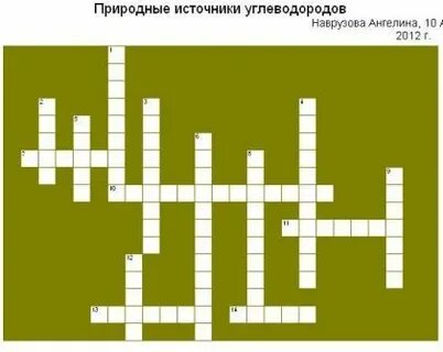 Нефть сканворд