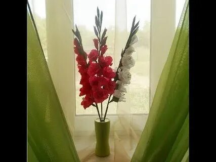 Гладиолусы из бумаги своими руками