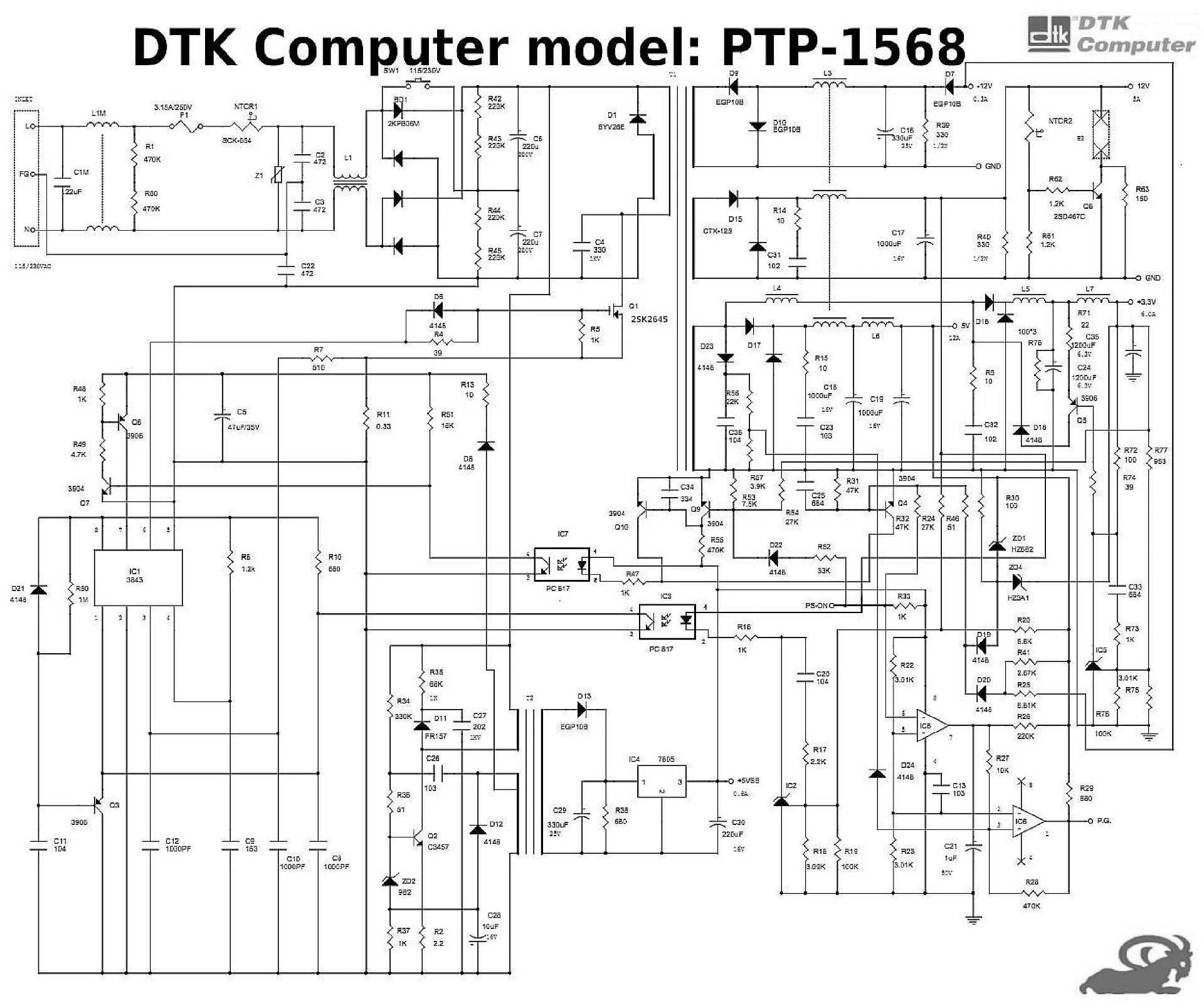 Блок питания exegate схема Image associée Power supply circuit, Free energy, Atx