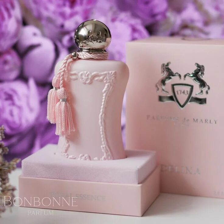 De marly delina la rosee. Parfums de Marly delina 25 мл. Парфюм 1743 delina. Парфюм Делина розовый. Delina от Parfums de Marly.