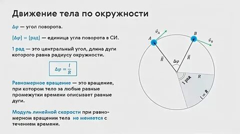 Криволинейное движение задачи 9 класс с решением