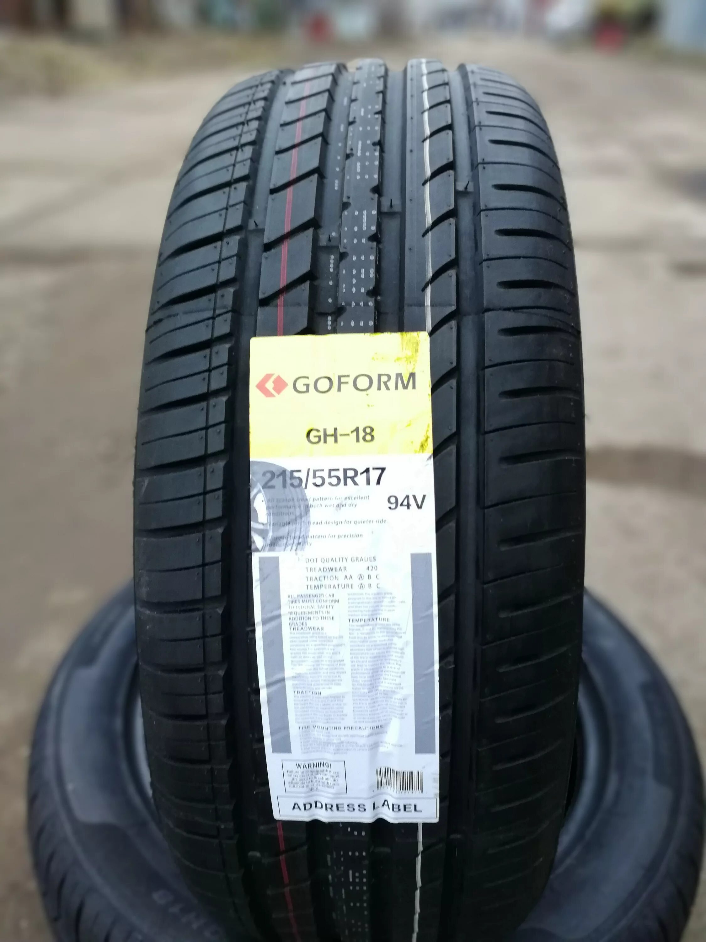 215/55r17 Goform gh18 94v. Goform gh18 215/55 r17. Goform gh18. Goform gh18 94v.