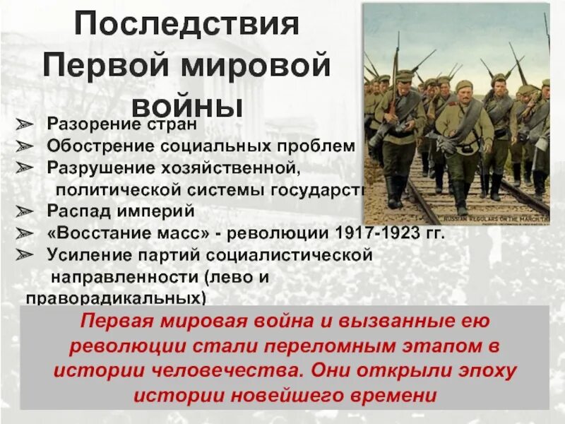 Какие последствия имело это событие. Последствия 1 мировой войны. Россия в первой мировой войне. Политические последствия первой мировой. Последствия первой мировой войны революции и распад империй.