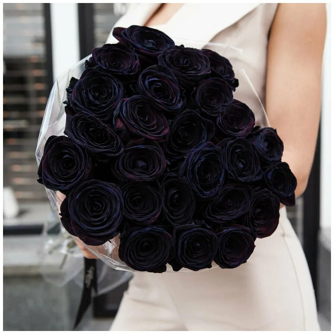 Букет 101 черная роза с оформлением R826, Flowers and presents Moscow, buy at a 