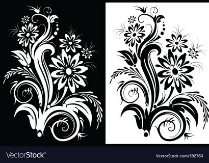 Floral graphic design elements Royalty Free Vector Image