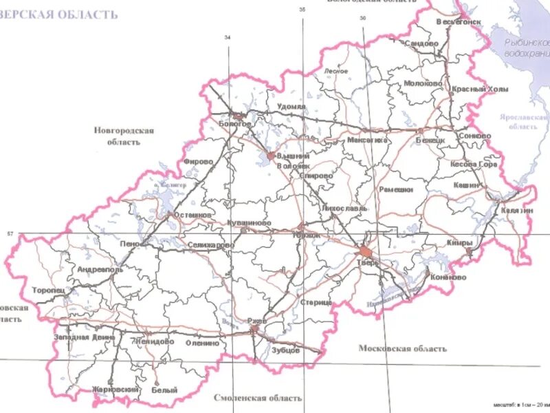 Тверская область на карте. Карта Тверской области. Карта Тверской области с районами. Карта Тверской области по районам. Карта где тверская область