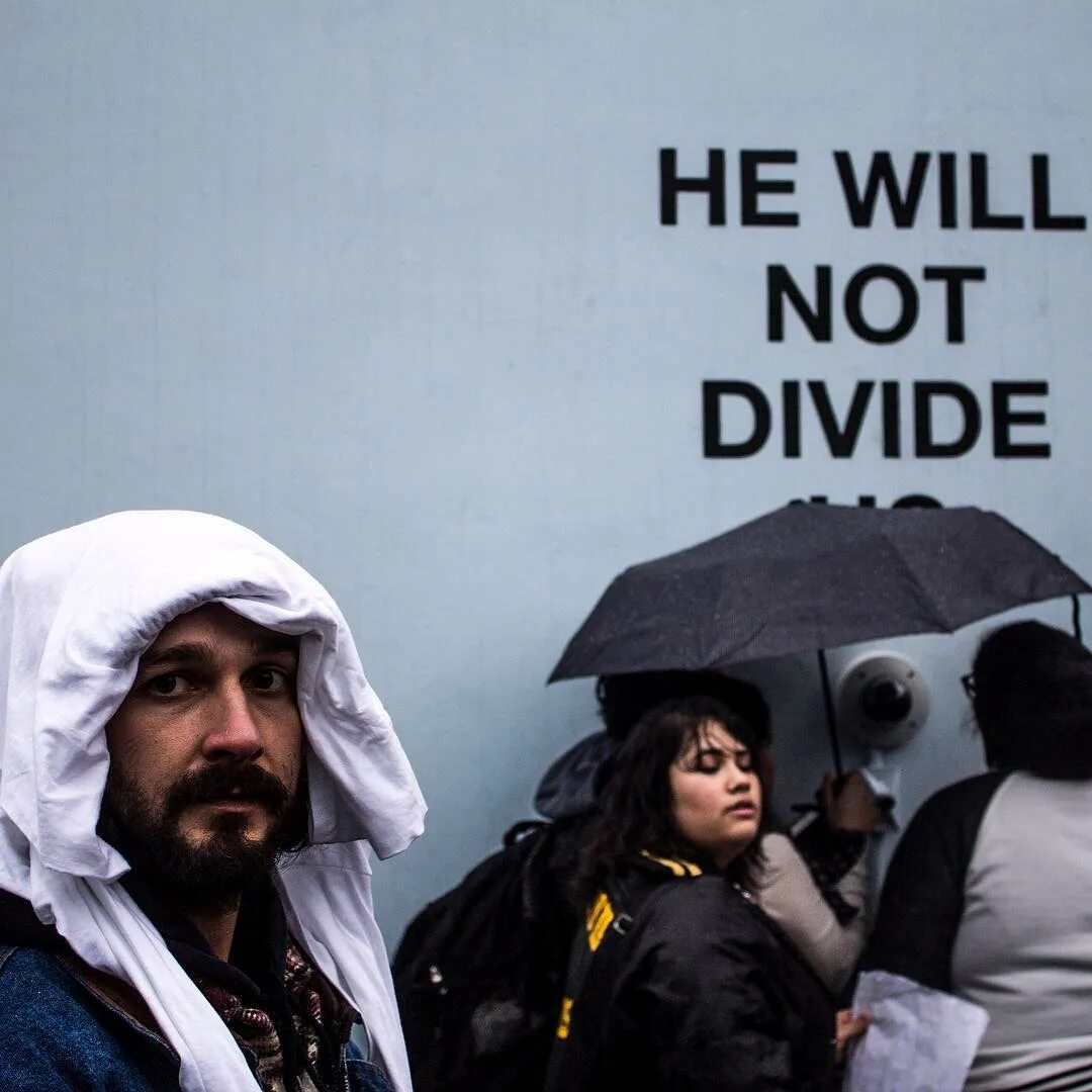 He will not give. He will not Divide us. He will ьштуыршудв. Will he. Will not.