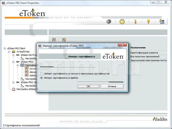Etoken client. ETOKEN программа. ETOKEN драйвер. Сертификат на токен. Етокен ПКИ клиент.