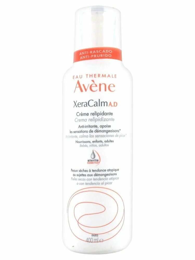 Авене ксерокалм ад крем. Avene XERACALM A.D бальзам 400мл. Avene XERACALM A.D Creme Relipidante lipid-Replenishing Cream. Avene XERACALM A.D бальзам липидовосполняющий 400 мл.