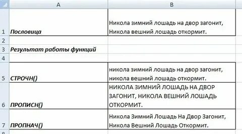 Функция строчно