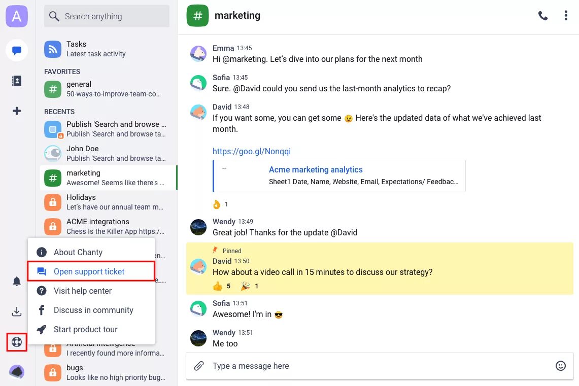 Application support team. Chanty программа. chanty messenger. opensupports. chanty как выглядит приложения.