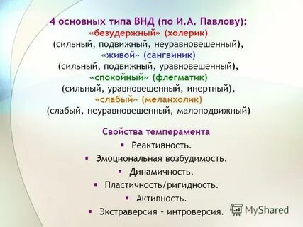 Сангвиник сильный уравновешенный инертный