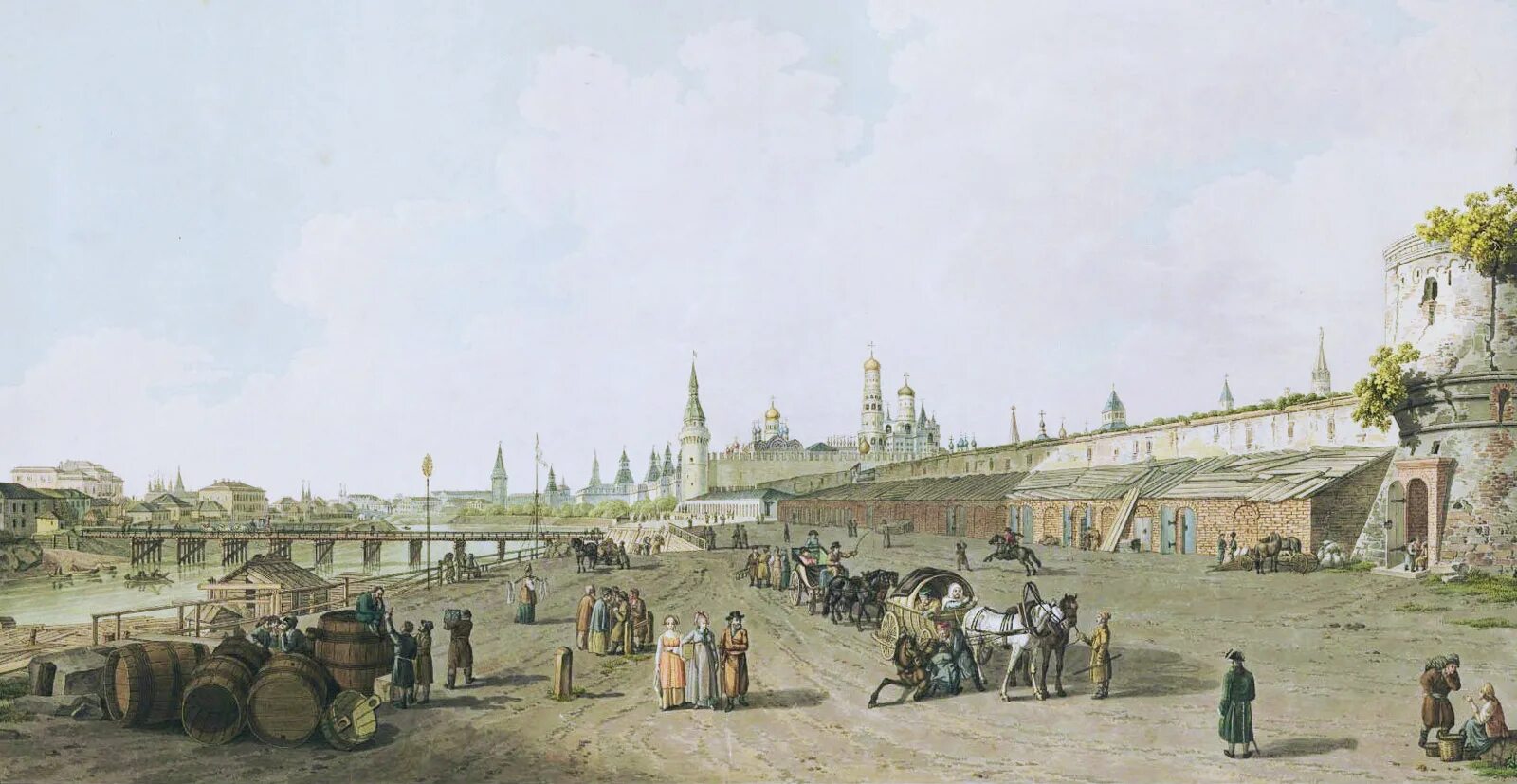 П. Верещагин. Вид Московского Кремля. 1879.