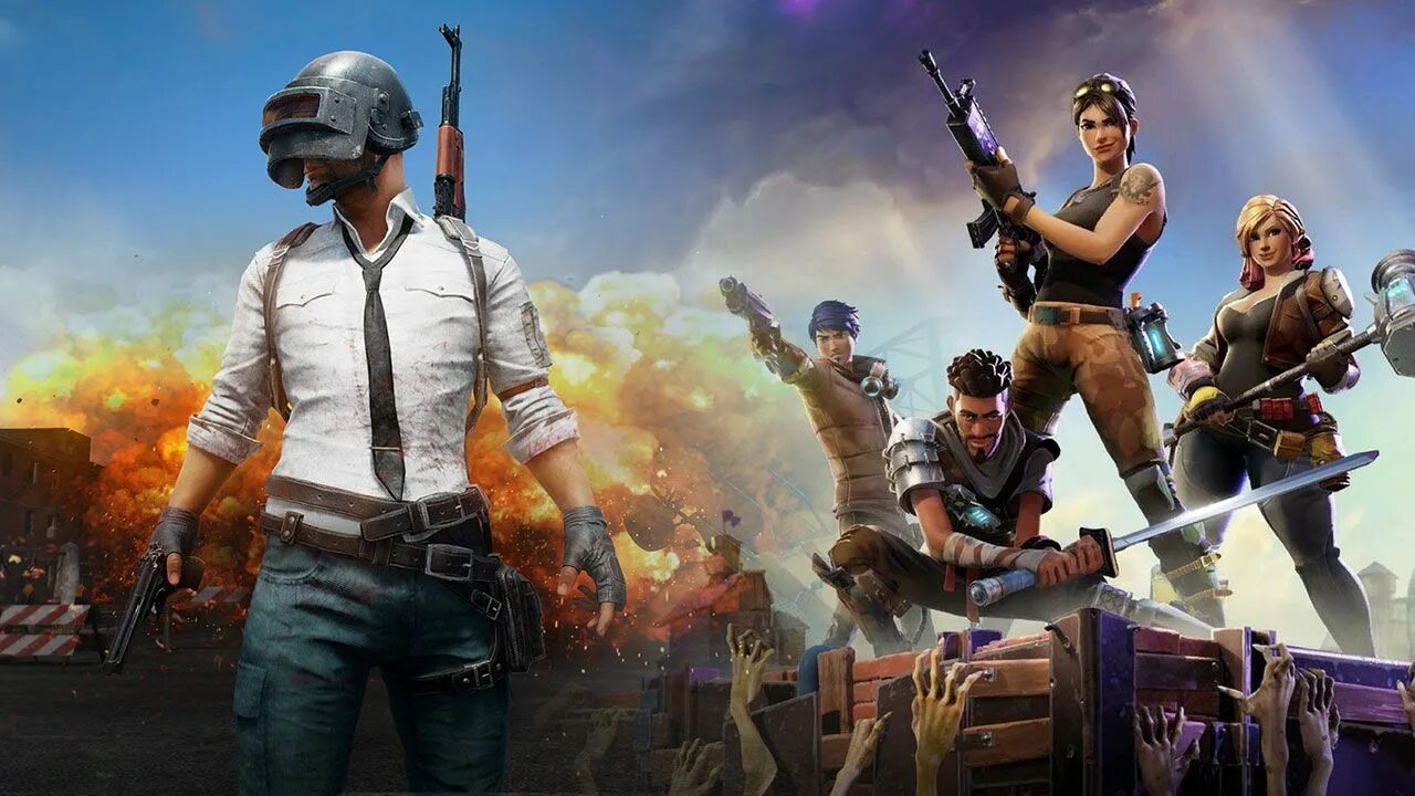 Gb games mobile. PUBG mobile Королевская битва. Fortnite PUBG. ФОРТНАЙТ vs PUBG. ПАБГ мобайл битва.