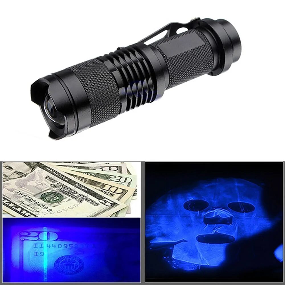 Убейте используя ультрафиолетовый фонарик. Фонарик уф 395nm 600lm cree led. ультрафиолетовый фонарик sk68 uv. уф фонарик 365 нм. фонарик ouktor uv 365nm.