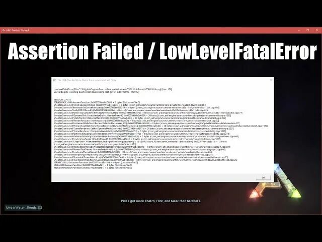 LOWLEVELFATALERROR. АРК ошибка Fatal Error. Low Level Fatal Error. Ark Fatal Error что делать. Low level fatal