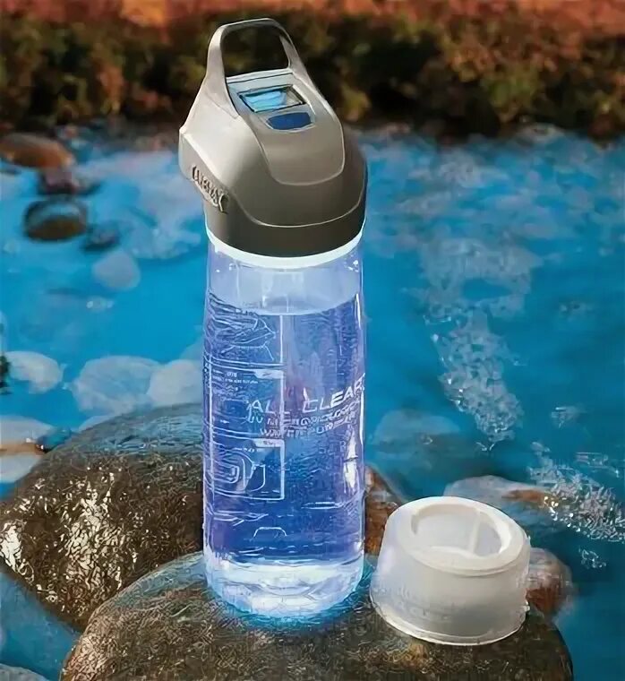 Аппарат для чистки воды. Бутылка для воды с фильтром. Бутылка с ультрафиолетовым излучением. Ультрафиолетовый очиститель воды. Бутылка для воды с очистителем.