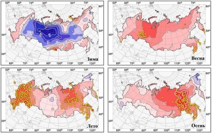Температура в россии растет. Росгидромет России. Изменения климата на территории России. Карта аномалий среднегодовой температуры. Средние сезонные аномалии температуры приземного воздуха.