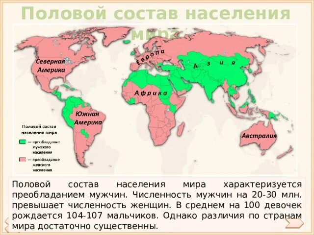 Население страны по полу. Население страны по полу