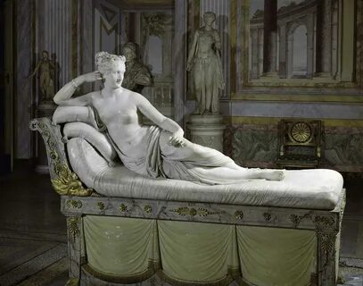 Pauline Bonaparte as Venus by Antonio Canova. 