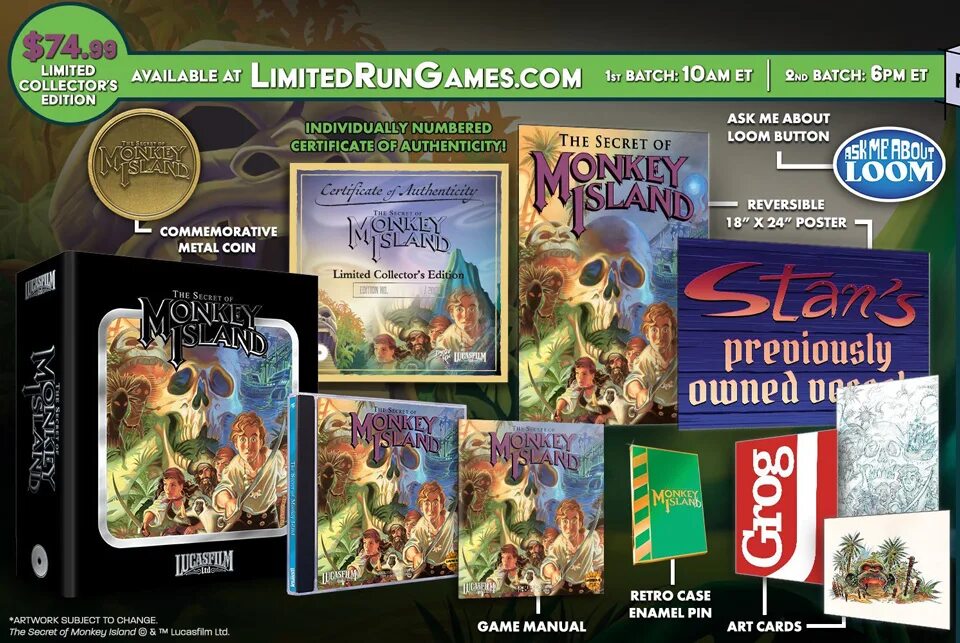 Limit run game. Limited Run games. Monkey Island Limited Run games. Monkey Island Premium game. Return to Monkey Island Limited Run games.