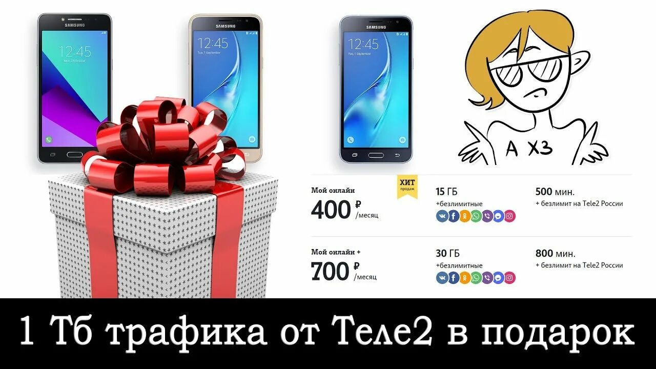 Теле2 смартфоны самсунг. Подарки теле2. tele2 1 терабайт в подарок. подарок от tele2. терабайт интернета от теле2.