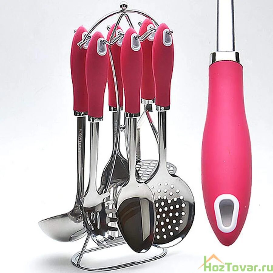 Набор кухонных принадлежностей из нержавеющей стали. Набор половников "mayer & boch", на подставке, 7 предметов. Набор кухонных принадлежностей 7пр. Mayer&boch mb 25893 2л. Сталь mayer boch.