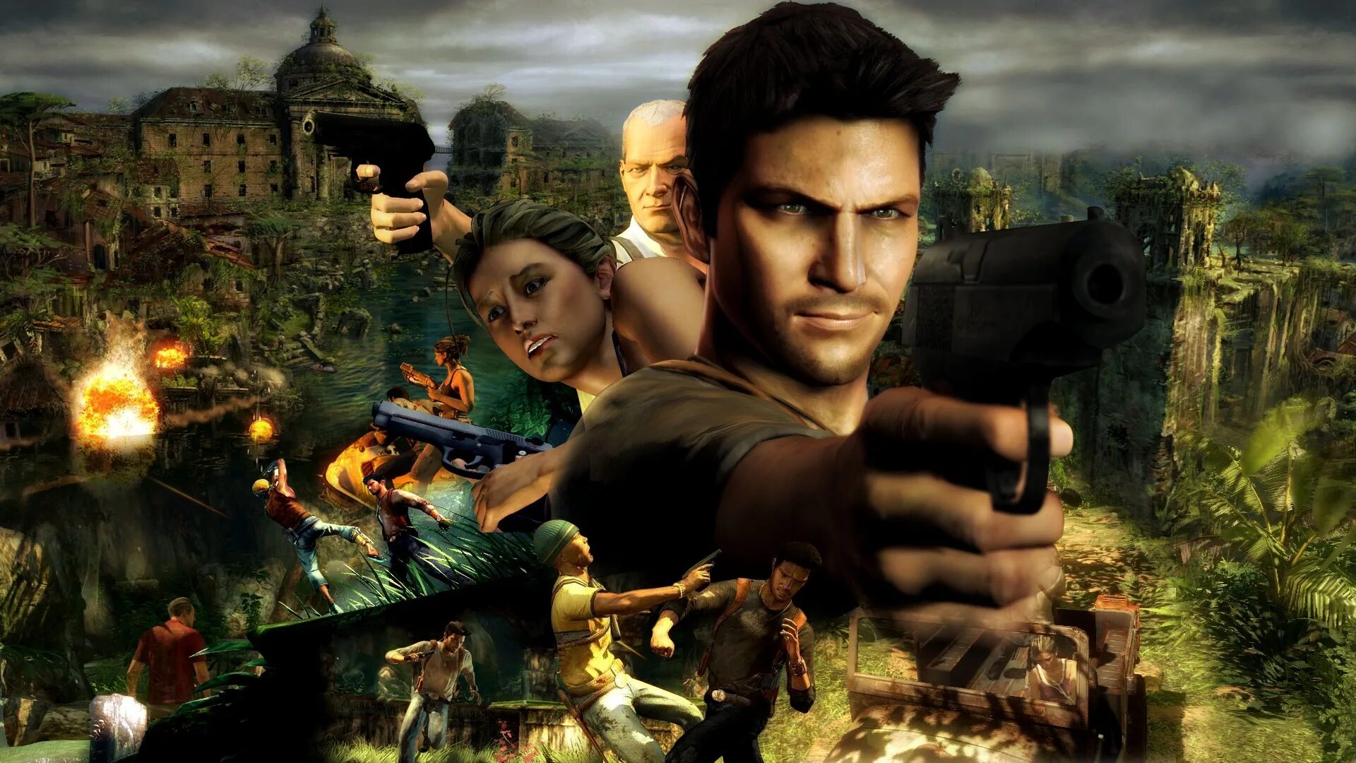 3 часть игра картинка. Игра Uncharted 1. Анчартед 2007. Игра Uncharted Drake's Fortune. Uncharted 2.