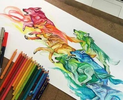 Рисовать цветными фломастерами