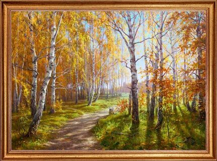 Картины известных художников пейзажи осень