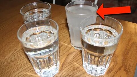 Первый стакан с водой охладили получив