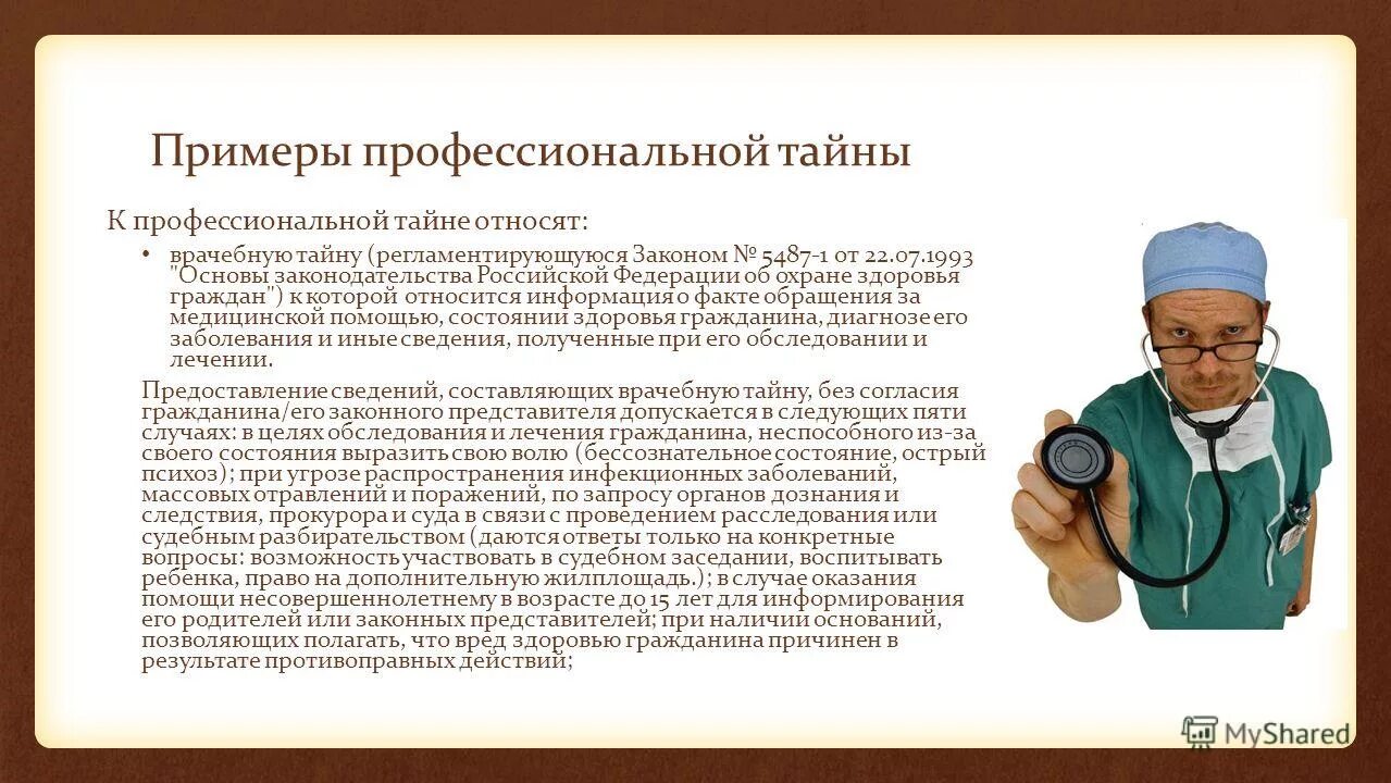 Какая информация является медицинской тайной. Какая информация является медицинской тайной