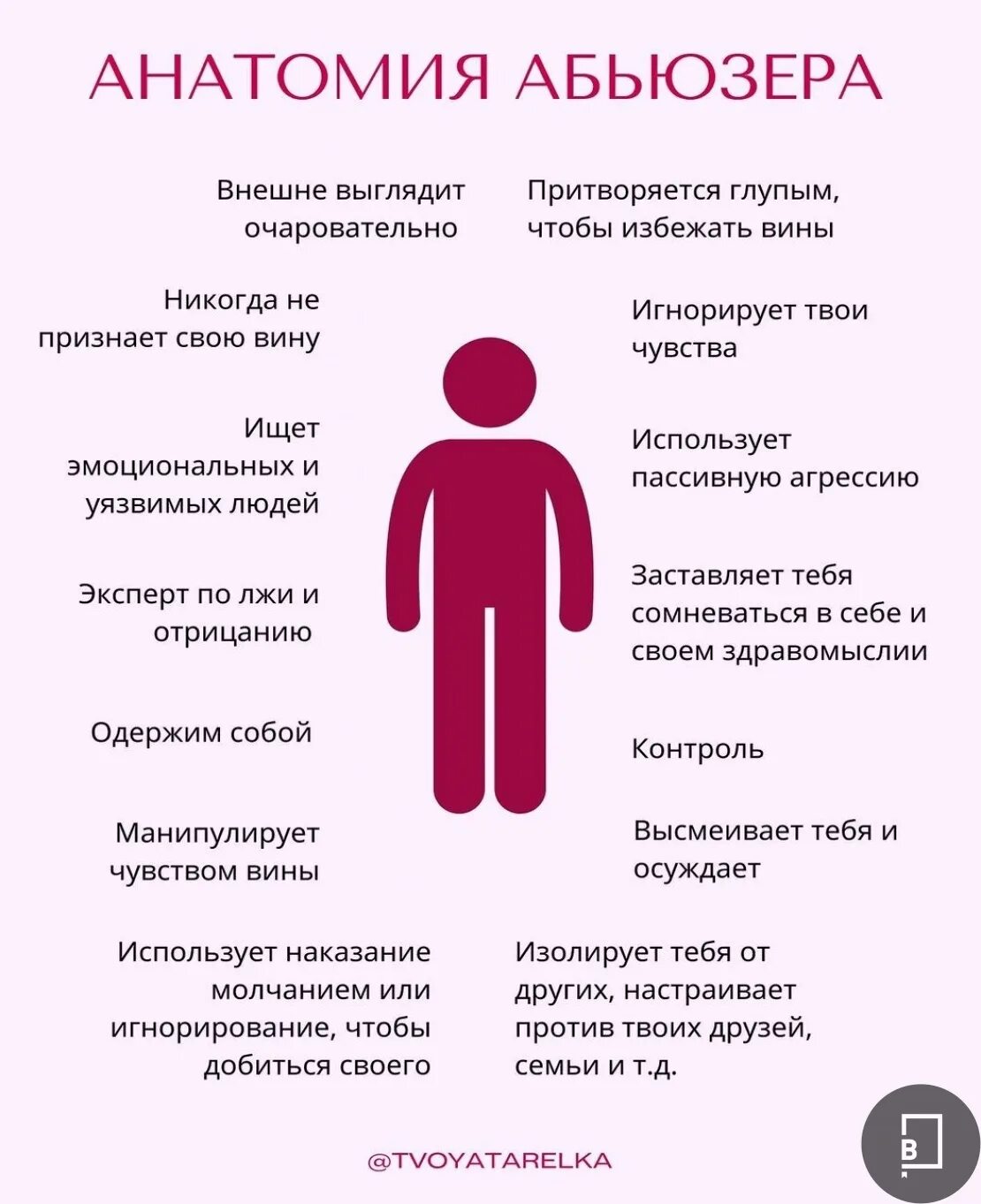Как изменить абьюзера