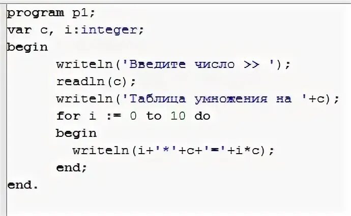 Программа для умножения 2 чисел. Таблица умножения в паскале. программа таблица умножения паскаль. программа для вывода таблицы умножения. программа умножения в паскале.