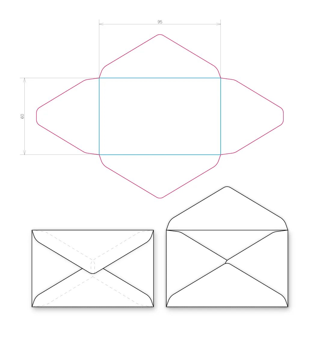 Конверт из бумаги а4 распечатать шаблон. Развертка конверта. Трафарет конверта. Макет маленького конверта. Чертеж конверта.