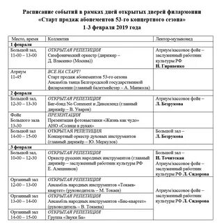 Проведение репетиций