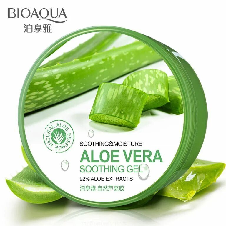 Где купить гель алоэ. BIOAQUA гель для лица и тела Aloe Vera 92%.