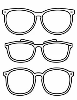 Раскраски Очки распечатать бесплатно - happybrushes