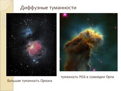 Какого типа диффузных туманностей не существует