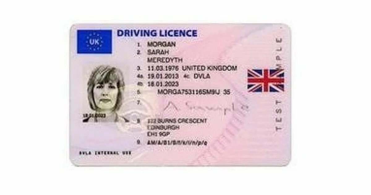 Uk Driver License. Uk drive