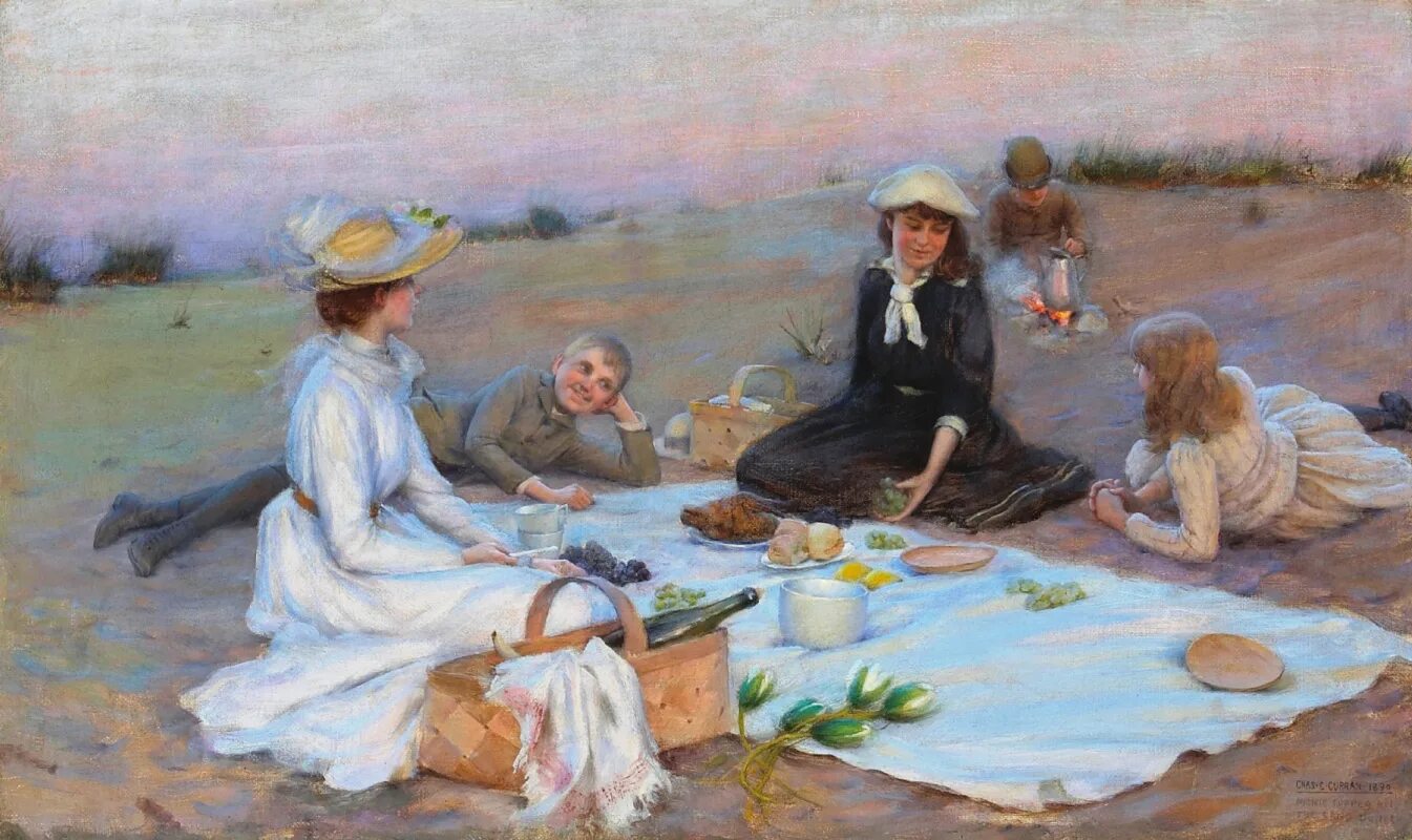 Образ семьи в произведениях молодых художников. Charles Courtney Curran (American, 1861–1942).