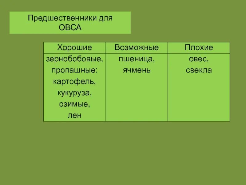 Лучший предшественник для озимой. Предшественники овса. лучшие предшественники овса. овес хороший предшественник для. предшественники овса в севообороте.