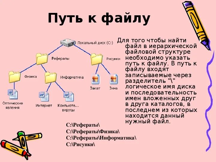 В работе с файлами нужно использовать