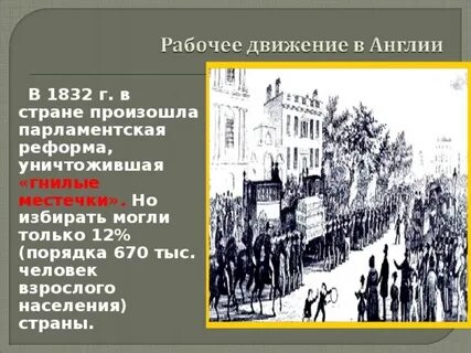 Почему началась парламентская реформа 1832 г