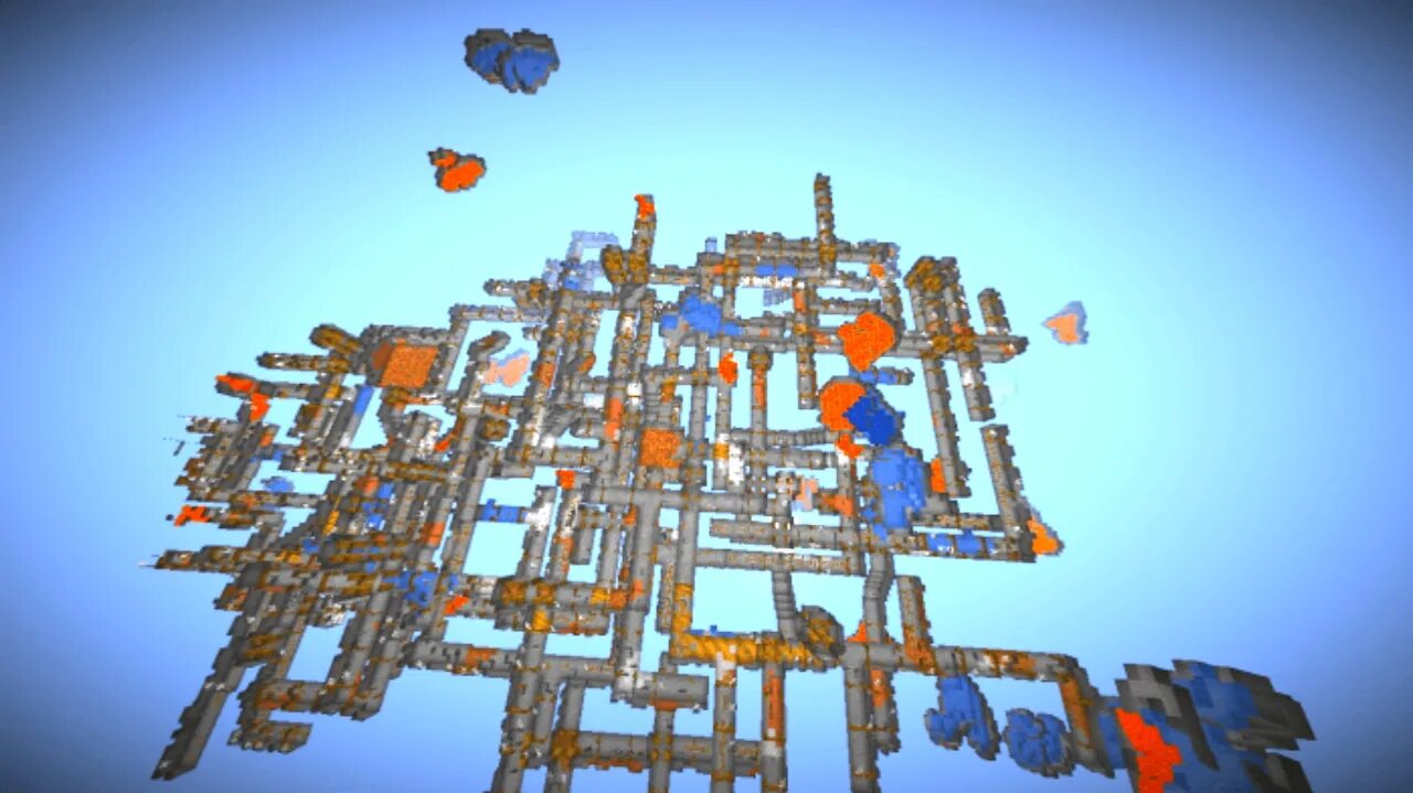 Cave block. Карта гиант кейв. caveblock minecraft.