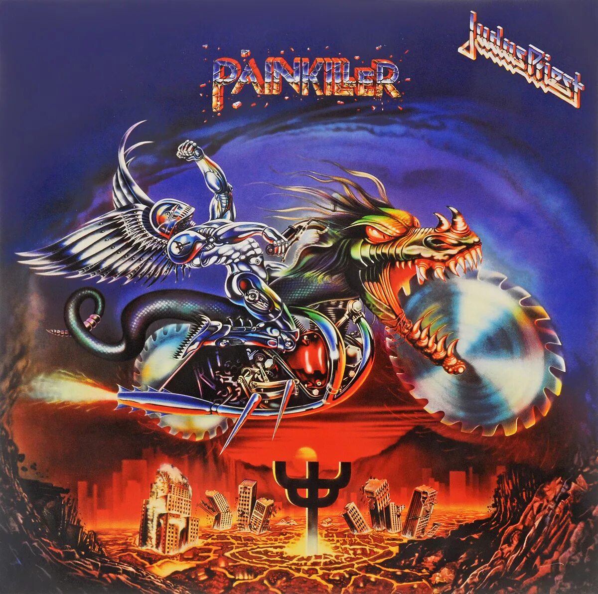 Группа judas priest альбомы. Judas Priest Painkiller обложка. Judas Priest Painkiller Art. Judas Priest Painkiller 1990. Judas Priest 1990 Painkiller обложка альбома.